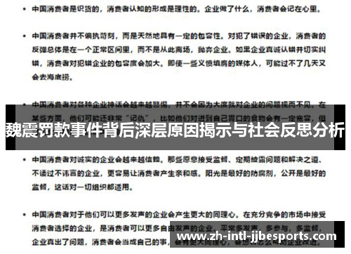 魏震罚款事件背后深层原因揭示与社会反思分析