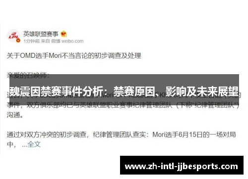 魏震因禁赛事件分析：禁赛原因、影响及未来展望